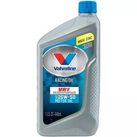822347-c Valvoline 20w50 Vr1 High Zinc Racing Motor Oil Conventional 1 Quart