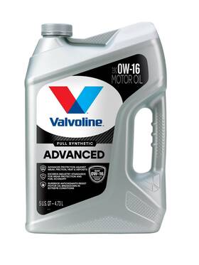 878399 Valvoline Advanced Full Synthetic 0w-16 Motor Oil 5 Quart For Cars