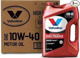 881148 Valvoline High Mileage Sae 10w-40 Synthetic Hybrid Oil 5 Qt 3 Boxes