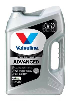 881150 Valvoline Advanced Full Synthetic 0w-20 Motor Oil 5 Qt