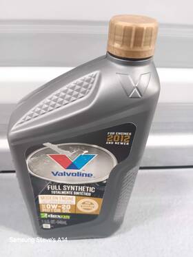 882226 Valvoline 0w-20 Motor Oil Full Synthetic 1us Qt