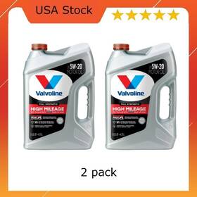 Valvoline 882890 Full Synthetic High Mileage Maxlife 5w-20 Motor Oil 5 Quart X 2 Pack