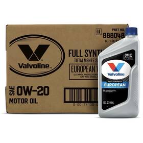888048cs Valvoline European Vehicle Full Synthetic Sae 0w-20 Motor Oil 1 Qt Case Of 6