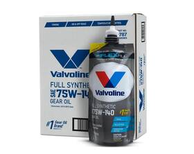 889787-cs Valvoline Flexfill Sae 75w140 Full Synthetic Gear Oil 1 Qt Case Of 4
