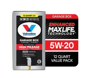 896251-ea Valvoline Full Synthetic High Mileage 5w-20 Motor Oil 12 Qt 896251-ea Valvoline Full Synthetic High Mileage 5w-20 Motor Oil 12 Qt