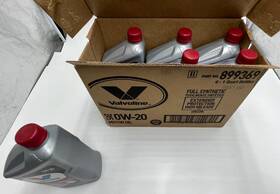899369 Valvoline Qty 6 0w-20 High Milage Full Synthetic Engine Oil