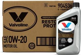 904536-cs Valvoline Restore And Protect Full Synthetic 0w-20 Motor Oil 1 Qt Case Of 6 904536-cs Valvoline Restore And Protect Full Synthetic 0w-20 Motor Oil 1 Qt Case Of 6