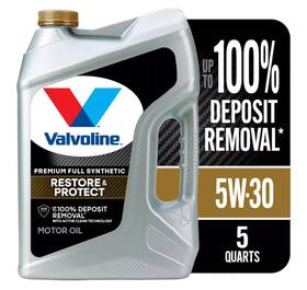 904590 Valvoline Restore And Protect Full Synthetic 5w-30 Motor Oil 5 Quart 904590 Valvoline Restore And Protect Full Synthetic 5w-30 Motor Oil 5 Quart