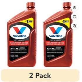 904857 Valvoline Maxlife Multivehicle Full Synthetic Automatic Transmission Fluid 2pk