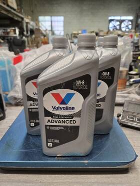 907226 Valvoline Sae 0w-8 Full Synthetic Motor Oil- Pack Of 5 Quarts
