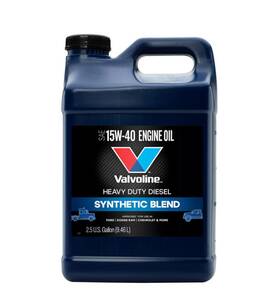 909782 Valvoline Synthetic Blend Heavy Duty Diesel Engine Oil 15w-40 2 1/2 Gallon