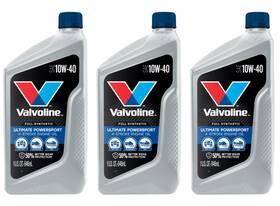 910825 Valvoline 3 Pack Powersport 10w40 Quart Free Shipping