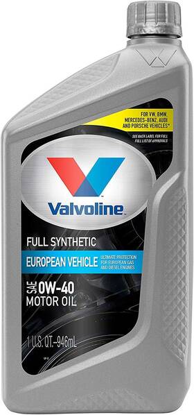 852518 Valvoline/valvoline Pro V European Vehicle Full Synthetic Sae 0w-40 Motor Oil 1 Qt
