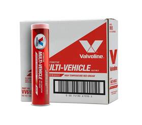 Vv61510-cs-1-fba Valvoline Multivehicle High Temperature Red Grease 14.1 Oz Cartridge Case Of 10