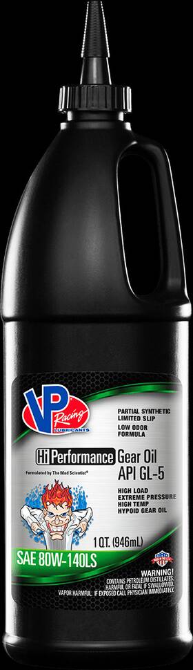 2705 Vp Racing Hi Performance Gl-5 Ls Sae 80w140 Semi-synthetic Gear Oil 1 Quart