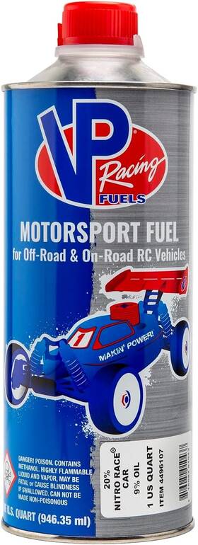 546549 Vp Racing Fuel Powermaster Car 20% Nitro 9% Synthetic Castor Oil 1 Quart