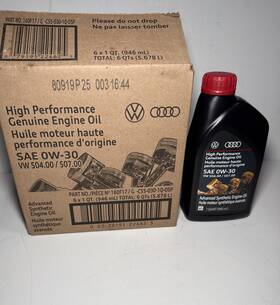 G-c55-030-1q-dsp Vw Genuine Vw/audi High Performance Engine Oil Sae 0w-30 Case Of 6 G-c55-030-1q-dsp Vw Genuine Vw/audi High Performance Engine Oil Sae 0w-30 Case Of 6