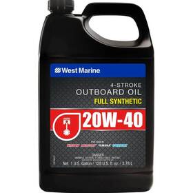 17997388 West Marine 20w-40 4 Stroke Full Synthetic Engine Oil 1 Gallon - Free Ship