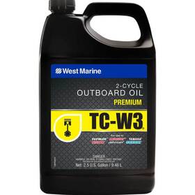 17997552 West Marine Tc-w3 2 Stroke Conventional Engine Oil 2.5 Gallon