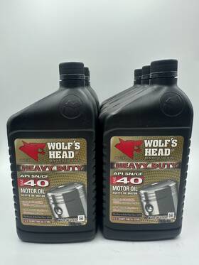 Wolfs Head 836-81046-56 Heavy-duty Motor Oil Sae 40 Syn Blend -6 Pack
