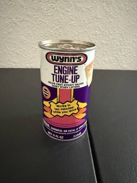 51125 Wynns Vintage Automotive Engine Tune-up Metal Can Montgomery Ward Price Tag New