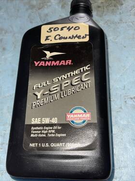5w-40 Yanmar 50540 Full Synthetic Y-spec Premium Engine Oil Sae P/n 5w-40 Yanmar 50540 Full Synthetic Y-spec Premium Engine Oil Sae P/n
