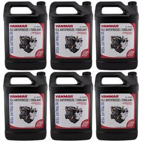 Yg30r Yanmar 50/50 Pre-diluted Elc Antifreeze/coolant 1 Gallon Pack Of 6