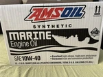 Amsoil 10W-40 Synthetic Marine Motor 12 Quarts. Fixed Price $399.99.