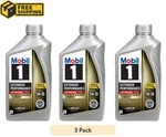 (3 Pack) Mobil Extended High Mileage Full Synthetic Motor Oil 5W-30,1 Quart. Fixed Price $100.00.