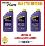 Royal Max-cycle Oil 10W-40 Motorcycle & Atv 1-QT. Bottle Set Of 01315. Fixed Price $51.97.