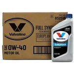 Valvoline European Full Synthetic 0W-40 Motor Oil, Case Of 6 1 Quart Bottles. Fixed Price $90.07.
