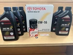 Genuine Toyota 0W16 Motor Oil Quarts And 90915-YZZN1 Filter & Gasket Camry. Fixed Price $40.28.