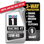 Mobil Racing 4T Full Synthetic Motorcycle Oil 10W-40, Qt. Fixed Price $62.88.