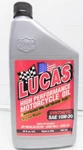 Lucas Oil High Performance Synthetic 10W-30 Motorcycle ,32 Fl. Oz. Fixed Price $13.95.