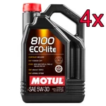 Case Of 4 Motul 8100 Eco-lite Full Synthetic 5W-30 Engine Motor Oil 5L. Fixed Price $158.88.