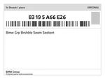 Genuine Bmw Grp Brshble Seam Sealant 83-19-5-A66-E26 New. Fixed Price $27.35.