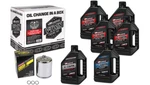 Maxima Synthetic 20W50 Hole Oil Change Kit Chrome Harley Twin Cam 1999-2023. Fixed Price $107.99.