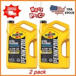 New 2 Pack Pennzoil Ultra Platinum Full Synthetic 5W30 Motor Quart Freeshi. Fixed Price $56.09.
