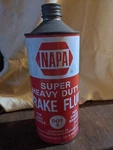 Old Brake Fluid Can Part # 35-032 Napa Super Heavy Duty 32FL Oz DOT3. Fixed Price $14.99.
