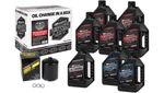 Maxima Synthetic 20W50 3 Hole Oil Change Kit Black Filter Harley M8 2017-2024. Fixed Price $129.99.