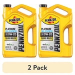 (2 Pack) Pennzoil Platinum Full Synthetic 0W-20 Motor Oil, 5 Quart,free Ship. Fixed Price $46.75.
