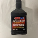 Amsoil Severe Gear Synthetic Extreme Pressure (ep) Lube 75W-140 Quart. Fixed Price $18.00.