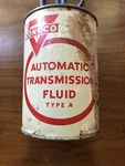 Conoco Automatic Transmission Fluid One Quart Can Empty Side Missing. Fixed Price $15.00.