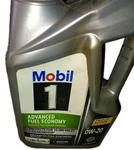 Mobil 1 Advanced Fuel Economy Full Synthetic Motor Oil 0W-20, 5 Quart. Fixed Price $22.00.