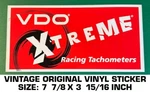 Vdo Xtreme Racing Tachometers - Vintage Original Vinyl Decal Sticker Drag. Fixed Price $9.48.
