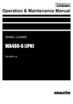 Komatsu WA480-6 Jpn Wheel Loader Operators Maintenance Manual Sn 85001-UP. Fixed Price $89.00.