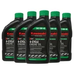 5-PACK Of Sae 10W40 4-CYCLE Engine Oil Compatible With Kawasaki Motors. Fixed Price $69.96.