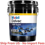 Mobil Delvac 1300 Super Heavy Duty Synthetic Blend Diesel Engine Oil 15W-40 5GAL. Fixed Price $56.99.