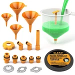 Elead No-spill Coolant Funnel Kit 19-PIECE Radiator Yellow And Transparent. Fixed Price $26.94.