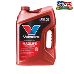 Valvoline Maxlife High Mileage 5W-20 Synthetic Blend Motor Oil Quart. Fixed Price $17.97.